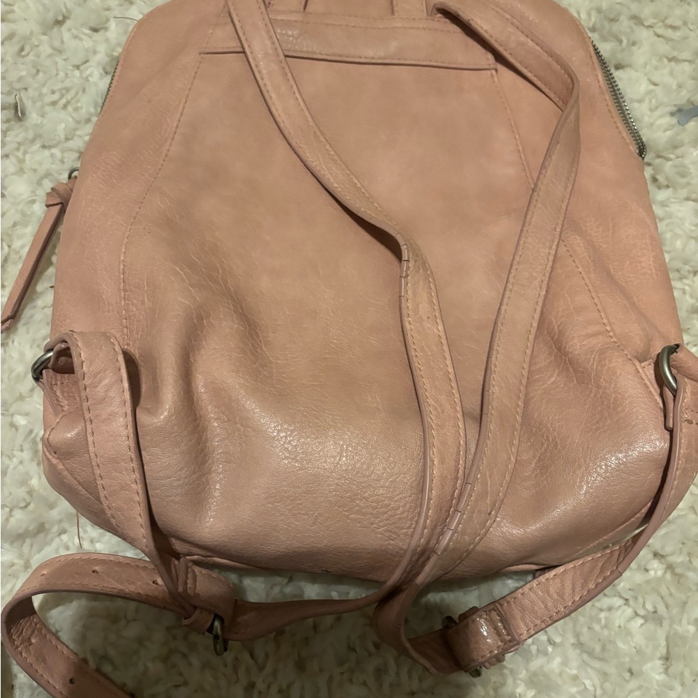 Universal threads co pink leather like backpack